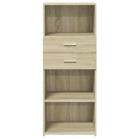 Credenza Rovere Sonoma 50x42,5x124 cm in Legno Multistrato 846175