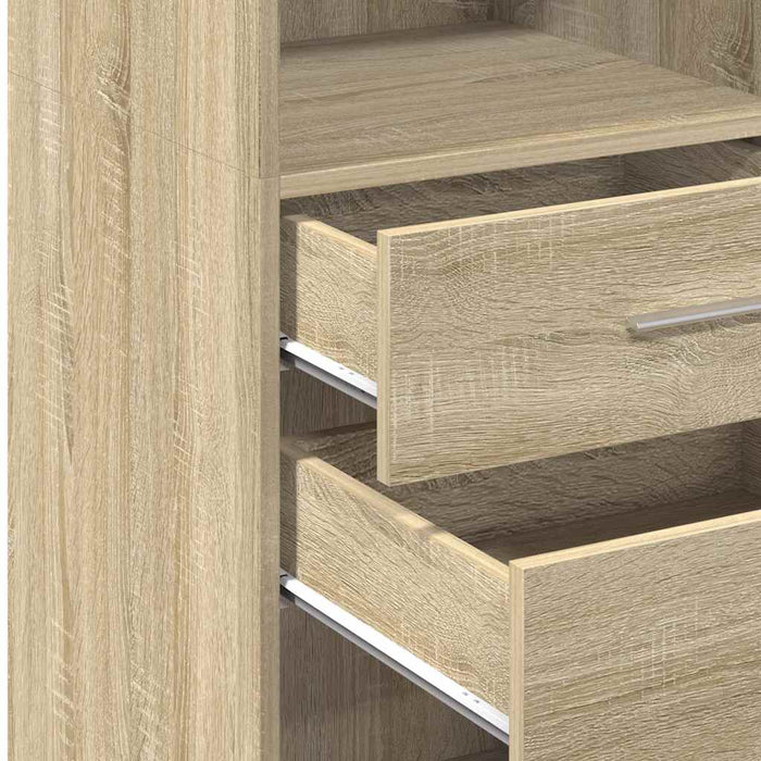 Credenza Rovere Sonoma 50x42,5x124 cm in Legno Multistrato 846175