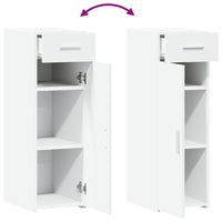 Credenza Bianca 30x42,5x93 cm in Legno Multistrato 846271