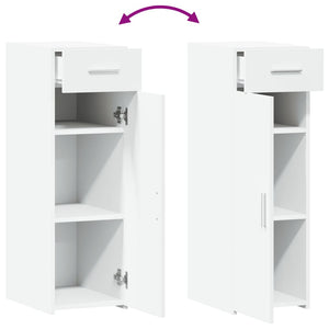 Credenza Bianca 30x42,5x93 cm in Legno Multistrato 846271