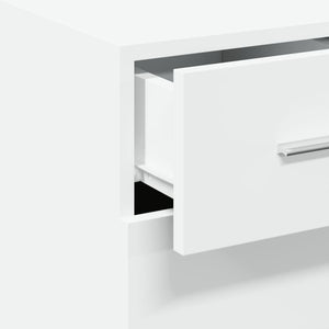 Credenza Bianca 30x42,5x93 cm in Legno Multistrato 846271