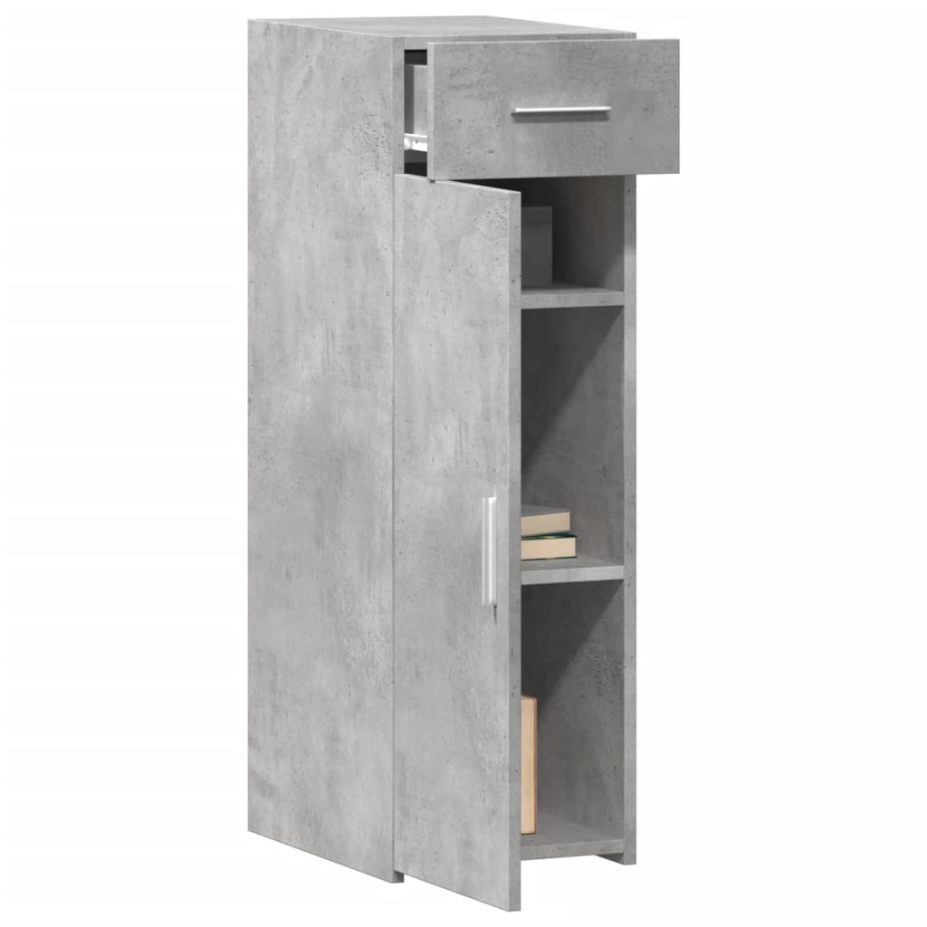 vidaXL Credenza Grigio Cemento 30x42,5x93 cm in Legno Multistrato