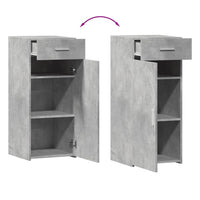 vidaXL Credenza Grigio Cemento 40x42,5x93 cm in Legno Multistrato