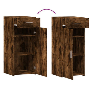 Credenza-Buffet-Armadio da cucina Rovere Fumo 40x42,5x93 cm in Legno Multistrato 366289