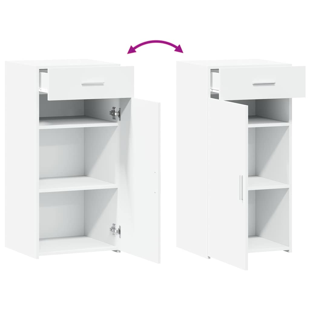 Credenza Bianca 45x42,5x93 cm in Legno Multistrato 846285