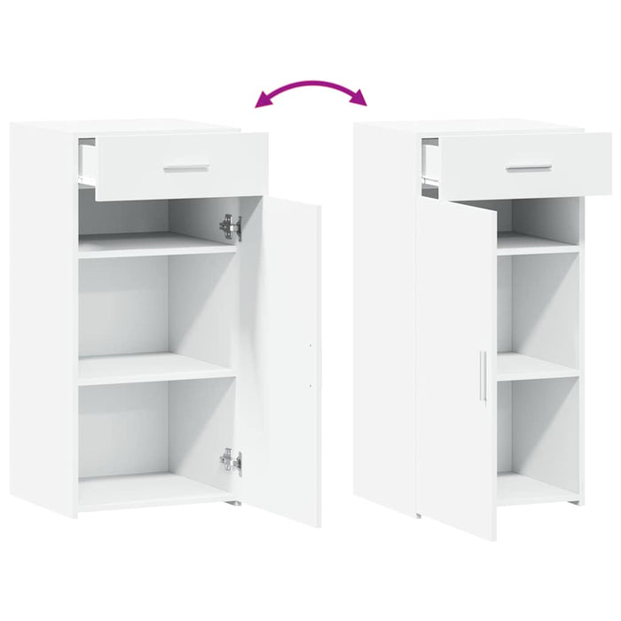 Credenza Bianca 45x42,5x93 cm in Legno Multistrato 846285