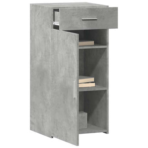 Credenza Grigio Cemento 45x42,5x93 cm in Legno Multistrato 846288