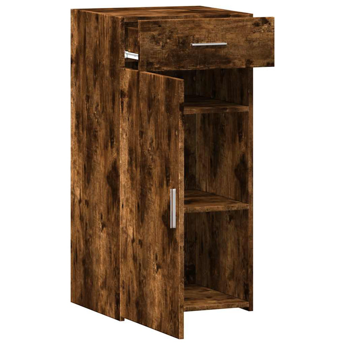 Credenza-Buffet-Armadio da cucina Rovere Fumo 45x42,5x93 cm in Legno Multistrato 390114