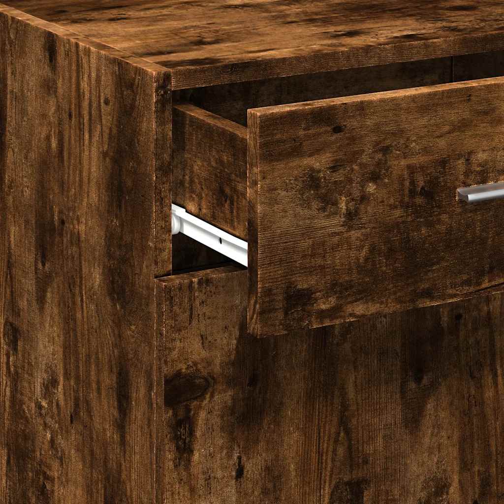 Credenza-Buffet-Armadio da cucina Rovere Fumo 45x42,5x93 cm in Legno Multistrato 390114