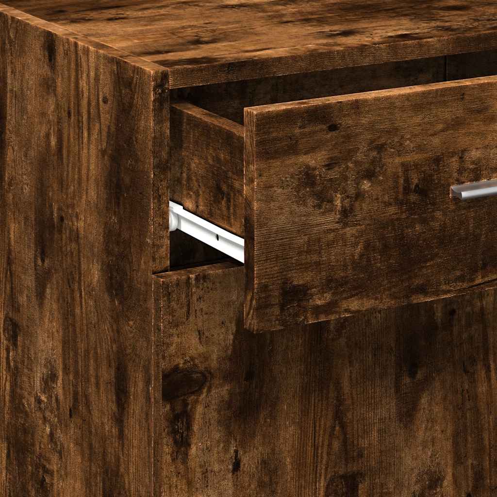 vidaXL Credenza Rovere Fumo 45x42,5x93 cm in Legno Multistrato