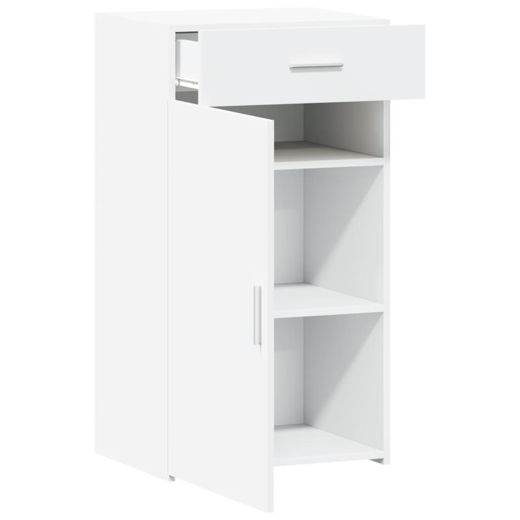 Credenza-Buffet-Armadio da cucina Bianca 50x42,5x93 cm in Legno Multistrato 700836