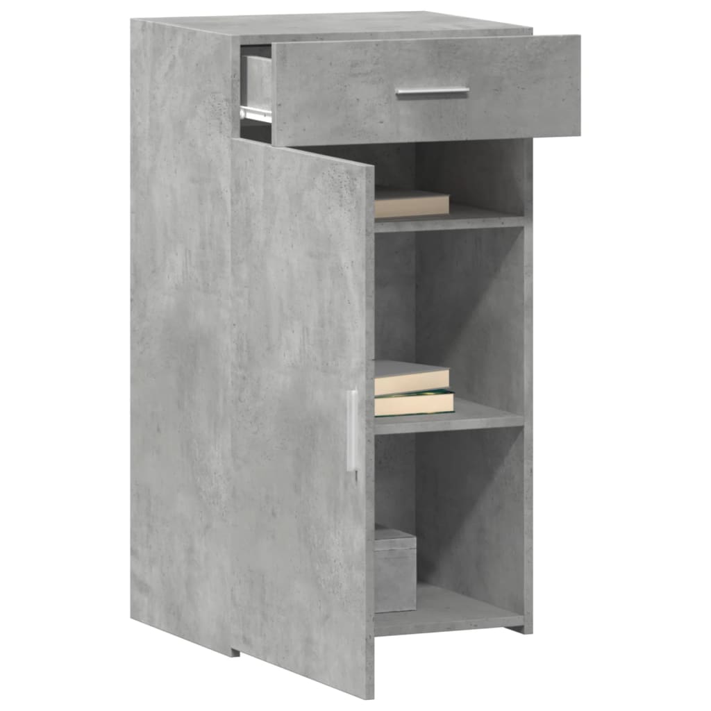 vidaXL Credenza Grigio Cemento 50x42,5x93 cm in Legno Multistrato