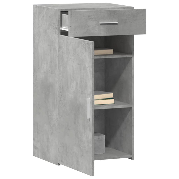 vidaXL Credenza Grigio Cemento 50x42,5x93 cm in Legno Multistrato