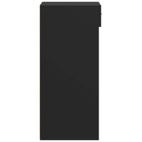 Credenza-Buffet-Armadio da cucina Nera 30x42,5x93 cm in Legno Multistrato 795976