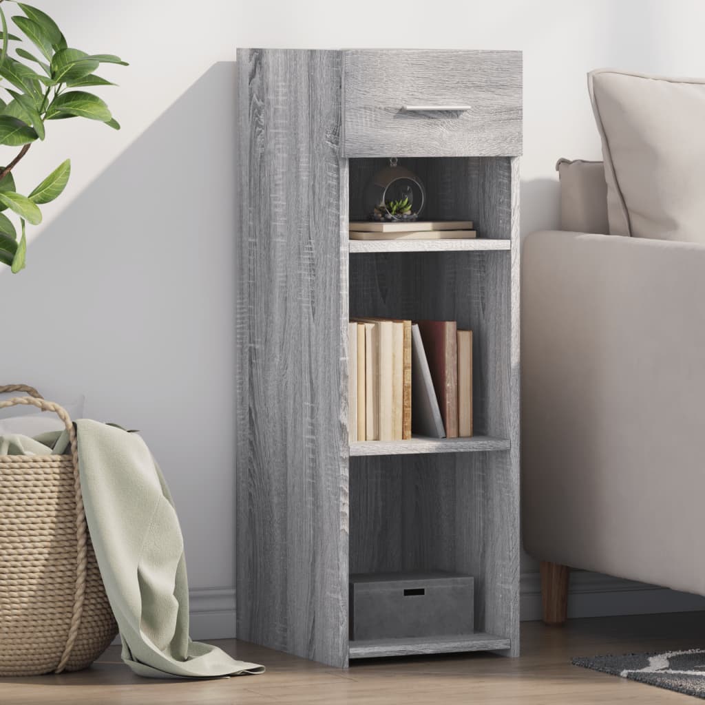vidaXL Credenza Grigio Sonoma 30x42,5x93 cm in Legno Multistrato