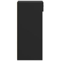 Credenza-Buffet-Armadio da cucina Nera 45x42,5x93 cm in Legno Multistrato