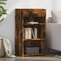 vidaXL Credenza Rovere Fumo 50x42,5x93 cm in Legno Multistrato