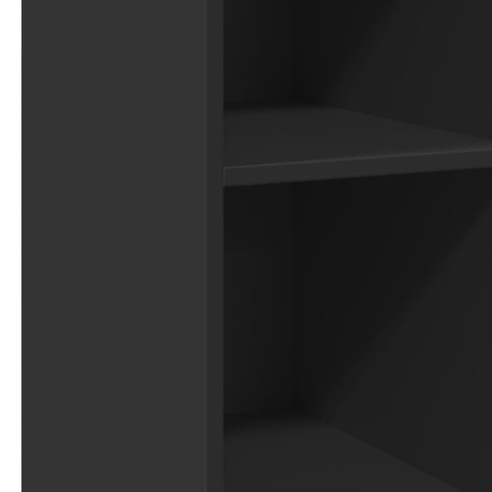 Credenza-Buffet-Armadio da cucina Nera 30x41x93 cm in Legno Multistrato
