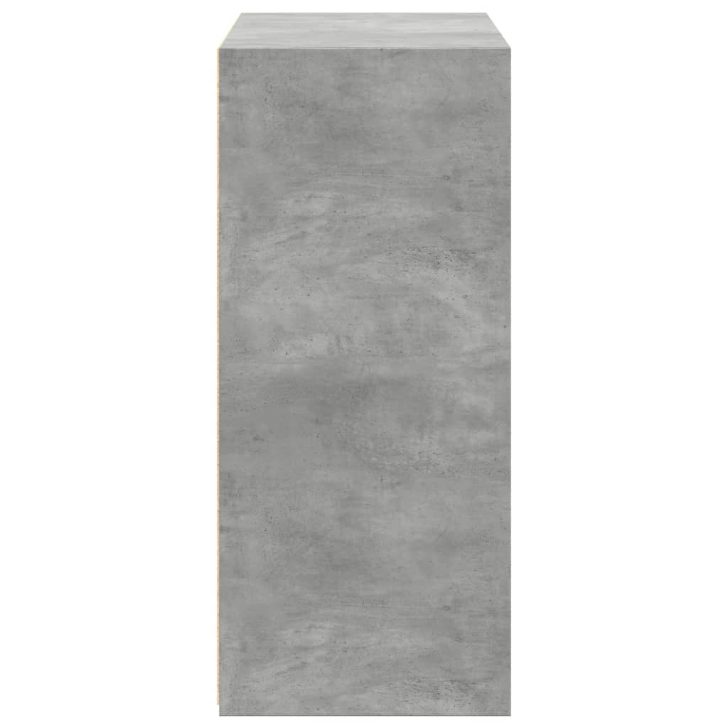 vidaXL Credenza Grigio Cemento 70x41x93 cm in Legno Multistrato