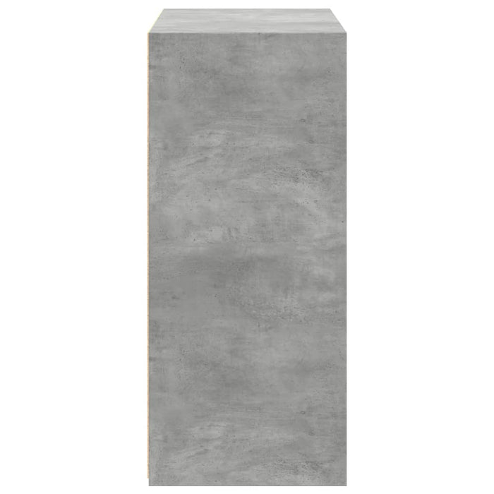 vidaXL Credenza Grigio Cemento 70x41x93 cm in Legno Multistrato
