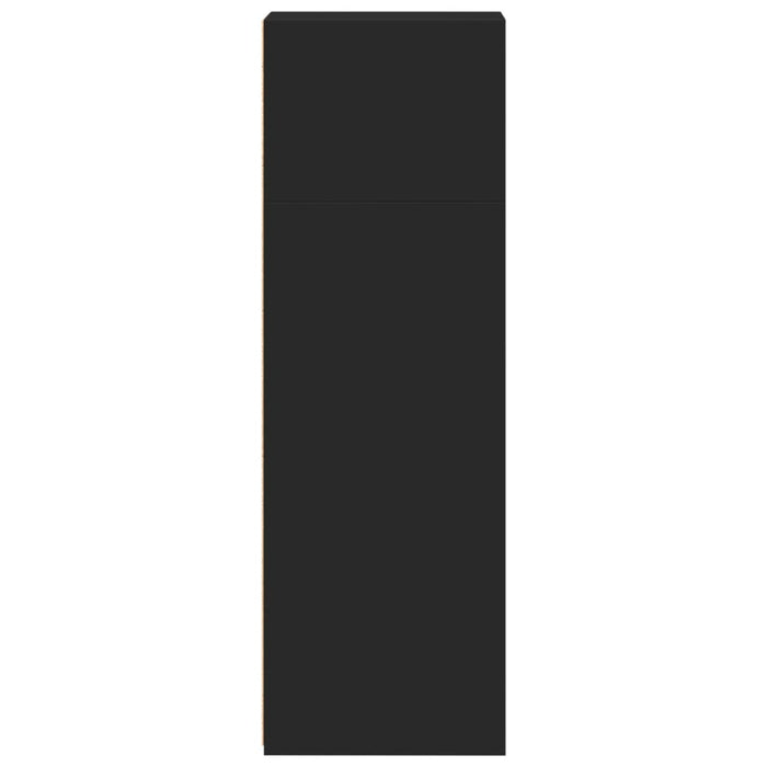 Credenza-Buffet-Armadio da cucina Nera 30x41x124 cm in Legno Multistrato