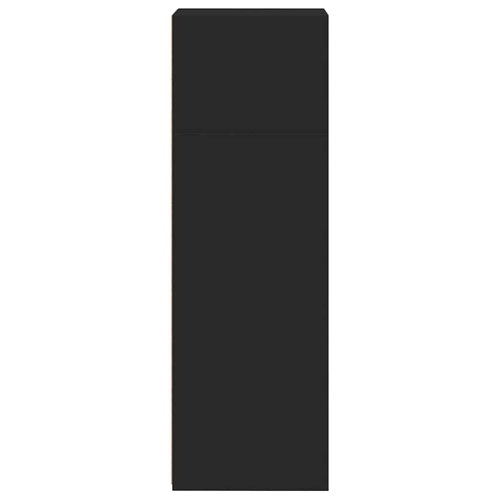 Credenza-Buffet-Armadio da cucina Nera 40x41x124 cm in Legno Multistrato