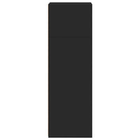 Credenza-Buffet-Armadio da cucina Nera 40x41x124 cm in Legno Multistrato