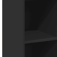 Credenza-Buffet-Armadio da cucina Nera 40x41x124 cm in Legno Multistrato