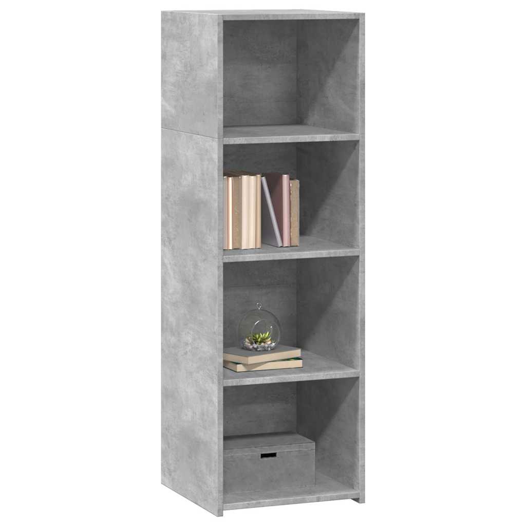 vidaXL Credenza Grigio Cemento 40x41x124cm in Legno Multistrato