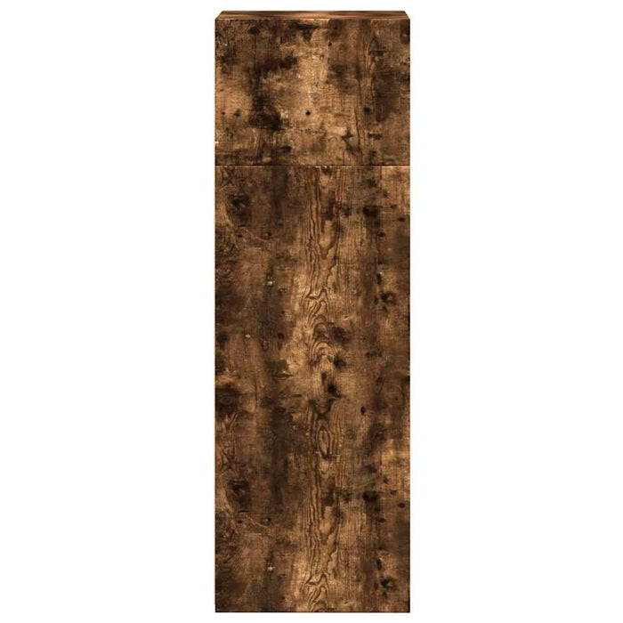 vidaXL Credenza Rovere Fumo 40x41x124cm in Legno Multistrato