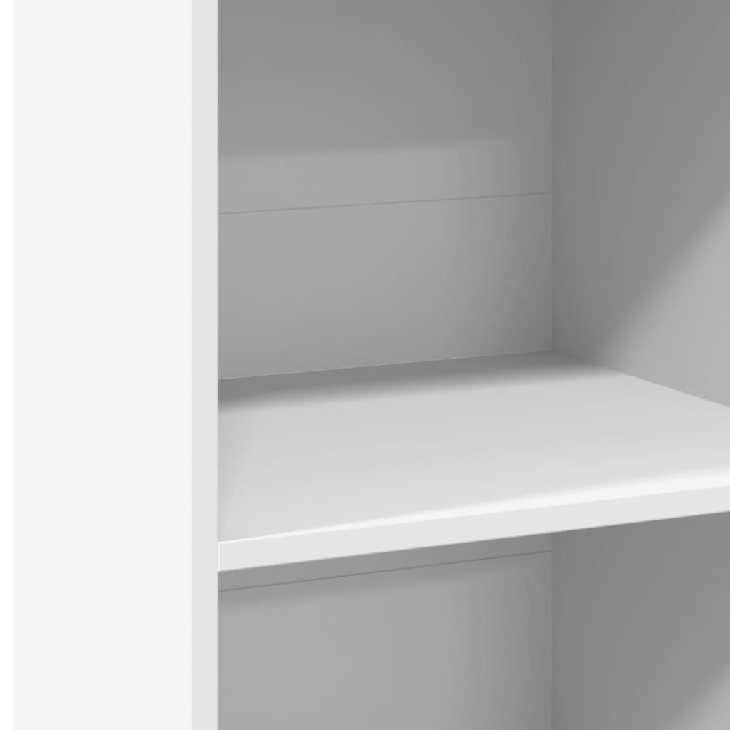 vidaXL Credenza Bianca 45x41x124cm in Legno Multistrato