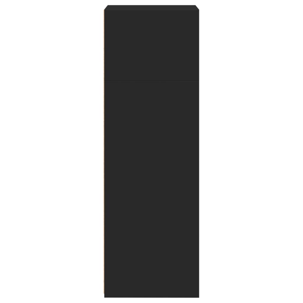 vidaXL Credenza Nera 45x41x124cm in Legno Multistrato