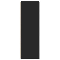 Credenza-Buffet-Armadio da cucina Nera 45x41x124cm in Legno Multistrato