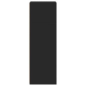 Credenza-Buffet-Armadio da cucina Nera 45x41x124cm in Legno Multistrato