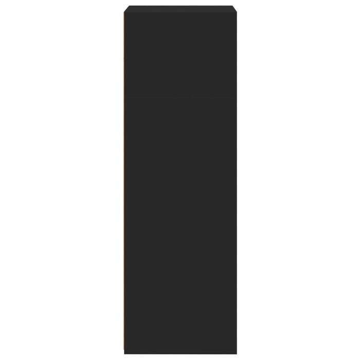 vidaXL Credenza Nera 50x41x124 cm in Legno Multistrato