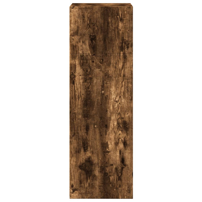 vidaXL Credenza Rovere Fumo 50x41x124 cm in Legno Multistrato