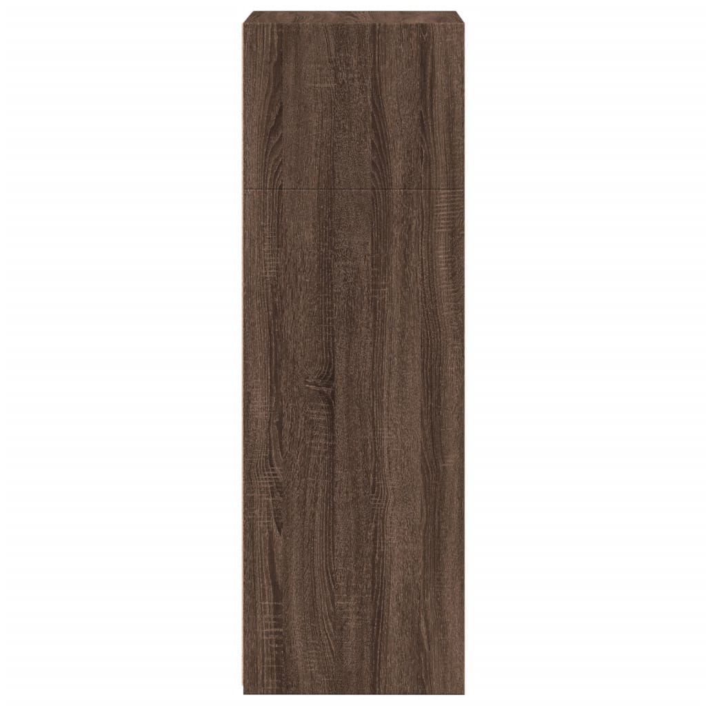 vidaXL Credenza Rovere Marrone 50x41x124 cm in Legno Multistrato