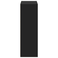 Credenza-Buffet-Armadio da cucina Nera 70x41x124 cm in Legno Multistrato