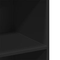 Credenza-Buffet-Armadio da cucina Nera 70x41x124 cm in Legno Multistrato