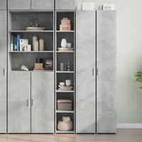 vidaXL Credenza Grigio Cemento 30x41x185 cm in Legno Multistrato