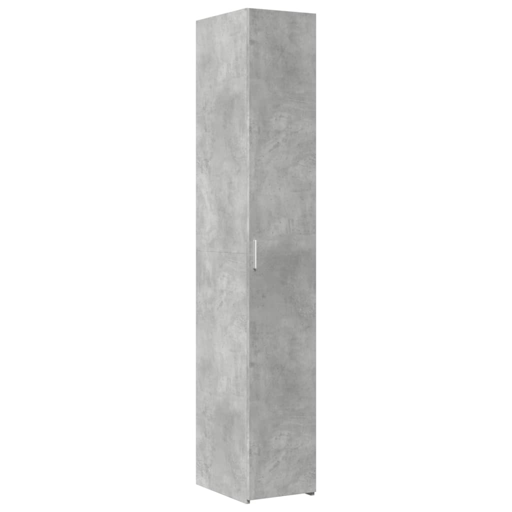 vidaXL Mobile Sottile Grigio Cemento 30x42,5x225 cm in Truciolato