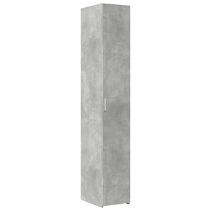 vidaXL Mobile Sottile Grigio Cemento 30x42,5x225 cm in Truciolato