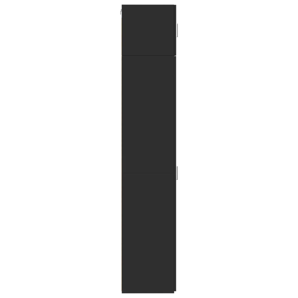 Mobile Sottile Nero 45x42,5x225 cm in Truciolato 3281288