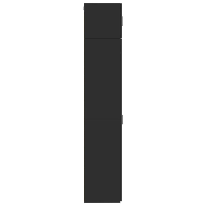 Mobile Sottile Nero 45x42,5x225 cm in Truciolato 3281288
