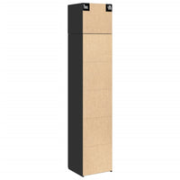 Mobile Sottile Nero 45x42,5x225 cm in Truciolato 3281288