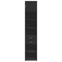 Mobile Sottile Nero 45x42,5x225 cm in Truciolato 3281295