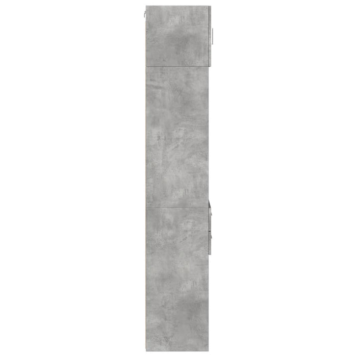 Mobile Sottile Grigio Cemento 45x42,5x225 cm in Truciolato 3281297
