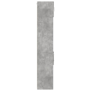 vidaXL Mobile Sottile Grigio Cemento 45x42,5x225 cm in Truciolato