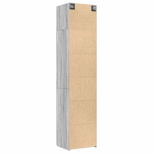 vidaXL Mobile Sottile Grigio Sonoma 50x42,5x225 cm in Truciolato