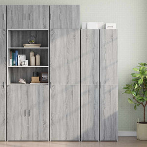 vidaXL Mobile Sottile Grigio Sonoma 50x42,5x225 cm in Truciolato
